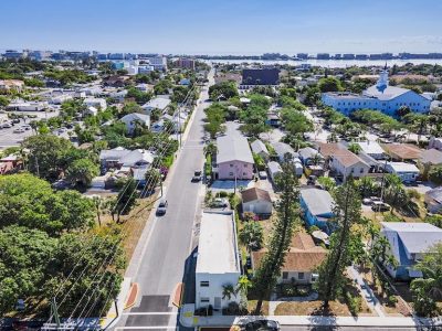 aerial of south k street fl